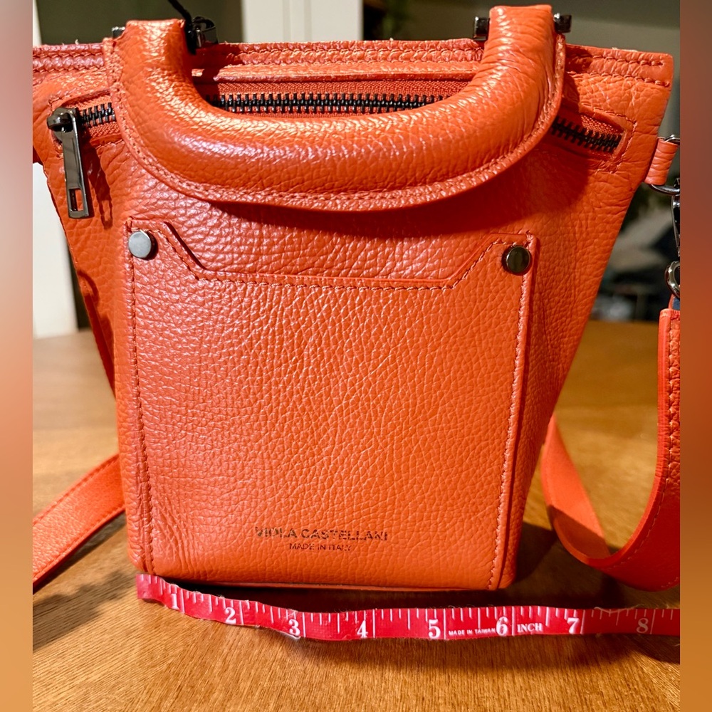 Viola Castellani Small Leather Crossbody Bag - Picture 15 of 16
